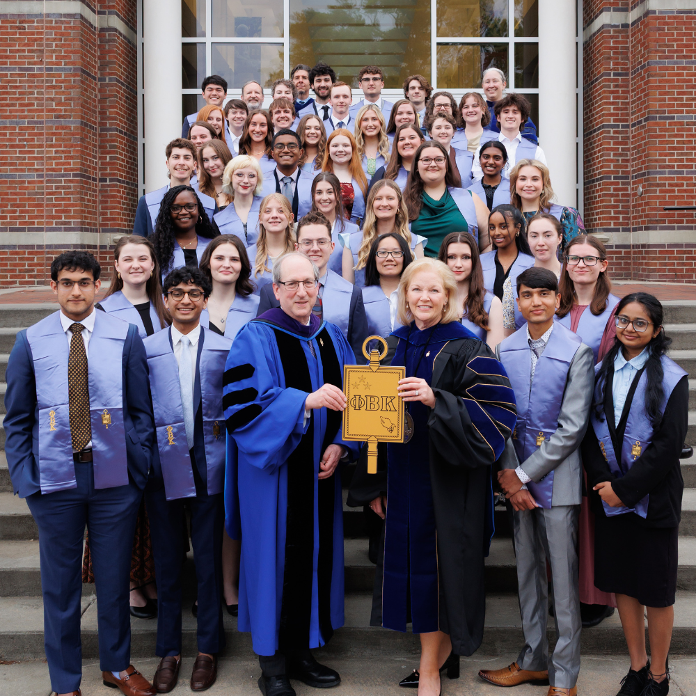 Secretary Lawrence with students at Mercer University.
